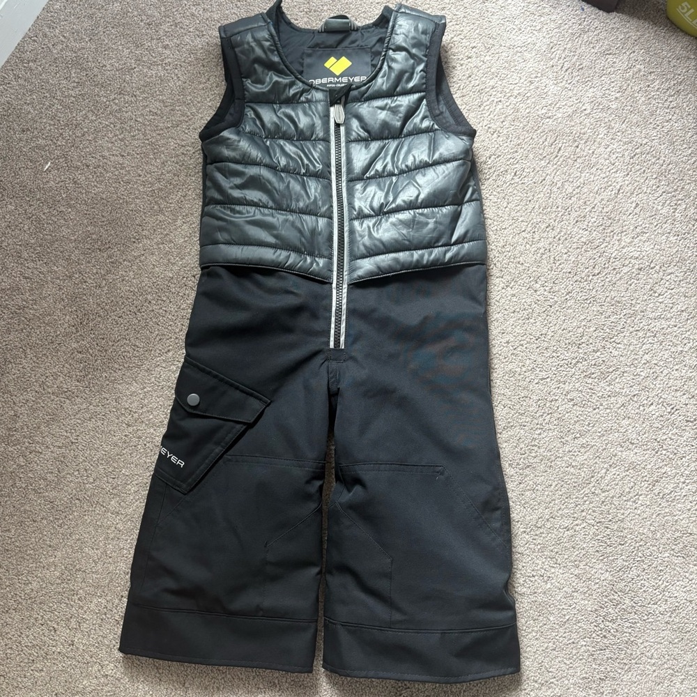 Obermeyer Toddler snow pants and attached vest. Size 2.